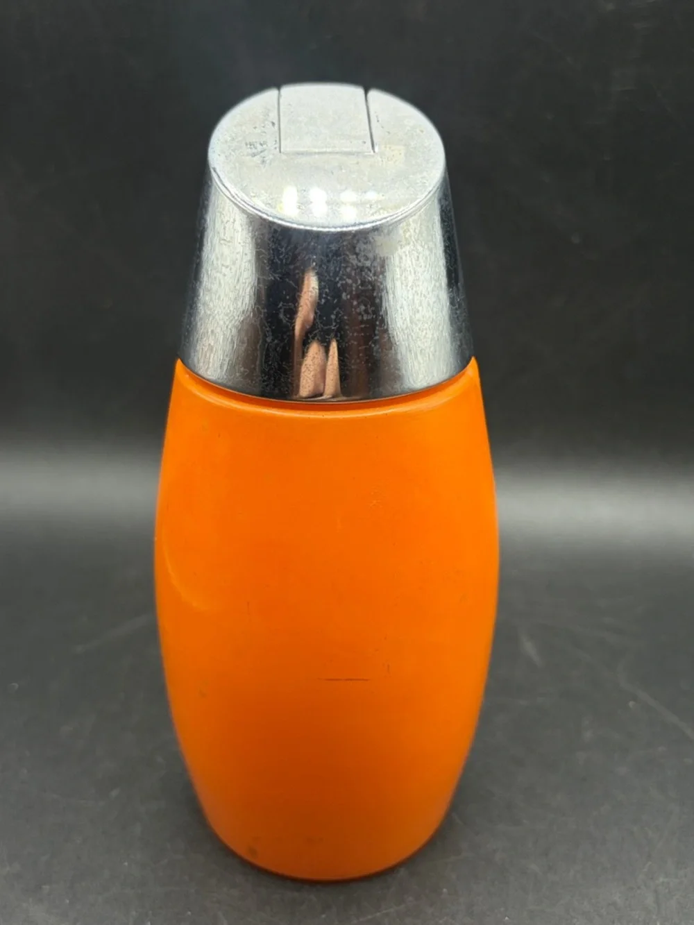 Gemco Westinghouse Orange Retro MCM Vintage Glass Metal Sugar Shaker Kitchenware